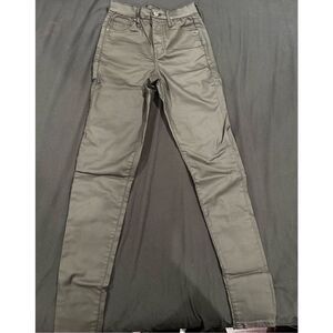 TOPSHOP JAMIE pant women’s size 26 black matte jeans